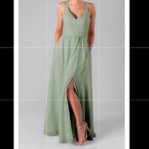 Kennedy Blue Sage Green Bridesmaid Dress Riley Size 6